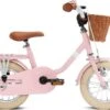 Puky Kinderfahrrad Mit Lenkerkorb Steel Classic 12 Retro Rosé