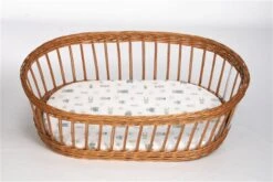 Mionido Stubenwagen Maxi Natur Pyjamabär Grün Mit Garnierung, Matratze Und Matratzenbezug -Roba || Pinolino || Träumeland Verkäufe 0400 60