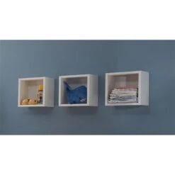 Mäusbacher Adele Hängeregale Dreiteilig Weiß Matt Lackiert