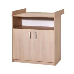 Schardt Classic Buche Wickelkommode Dekor Buche 2 Türen, 1 Fach - Mit Wickelaufsatz