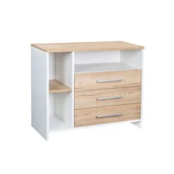 Schardt Eco Plus Wickelkommode Halifax Eiche/weiß 3 Schubkästen, 3 Fächer - Mit Wickelaufsatz -Roba || Pinolino || Träumeland Verkäufe 05 566 09 00 eco plus wickelkommode 2 gr