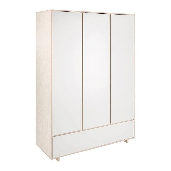 Schardt Capri White Kleiderschrank - 3T 1S Willow/MDF White 1 Schardt Capri White Kleiderschrank - 3T 1S Willow/MDF White