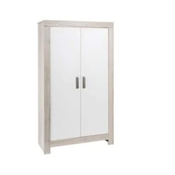 Schardt Nordic Halifax Kleiderschrank 2 Türen Weiß/Halifax Eiche