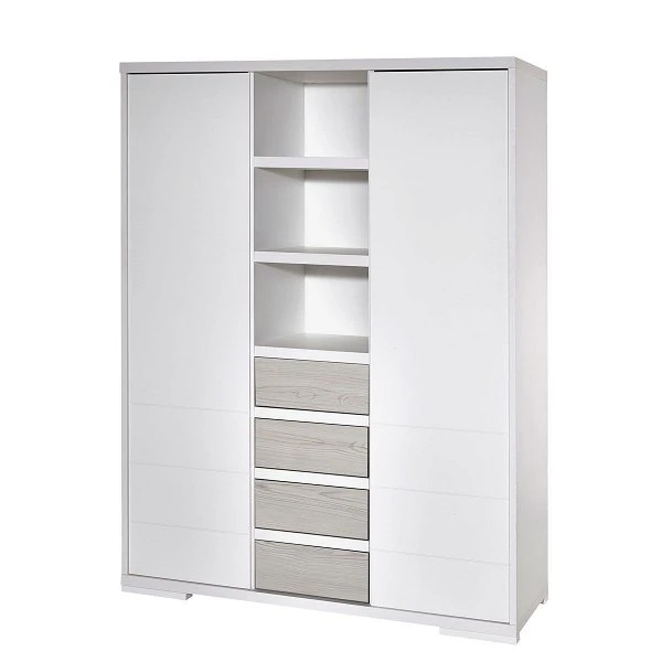 Schardt Maxx Boathouse Kleiderschrank - 3T 1S Weiß/Boathouse Pinie 1 Schardt Maxx Boathouse Kleiderschrank - 3T 1S Weiß/Boathouse Pinie