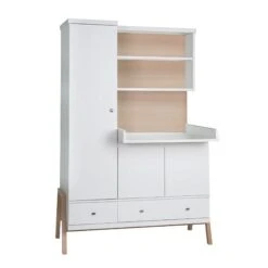 Schardt Holly Nature Kleiderschrank-Kombi Schrank Und Wickelkommode | Umbaubar