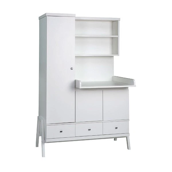 Schardt Holly White Kleiderschrank-Kombi Schrank Und Wickelkommode | Umbaubar 1 Schardt Holly White Kleiderschrank-Kombi Schrank Und Wickelkommode | Umbaubar