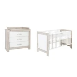 Schardt Nordic Halifax Sparset + Umbauseiten Mit Babybett & Wickelkommode
