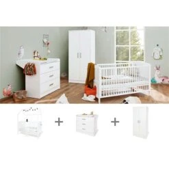 Pinolino Hilda & Viktoria Kinderzimmer Breit 2türig Inkl. Hausbett