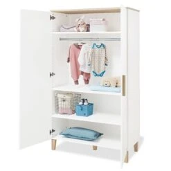 Pinolino Lumi Kinderzimmer Breit - 2T Weiß/Eiche Dekor Mit Echtholzstruktur -Roba || Pinolino || Träumeland Verkäufe 100032b 11