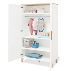 Pinolino Lumi Kinderzimmer Extrabreit - 2T Weiß/Eiche Dekor Mit Echtholzstruktur -Roba || Pinolino || Träumeland Verkäufe 100032b 11 1