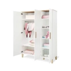 Pinolino Lumi Kinderzimmer Breit Groß - 3T Weiß/Eiche Dekor Mit Echtholzstruktur -Roba || Pinolino || Träumeland Verkäufe 100032bg 06 gr