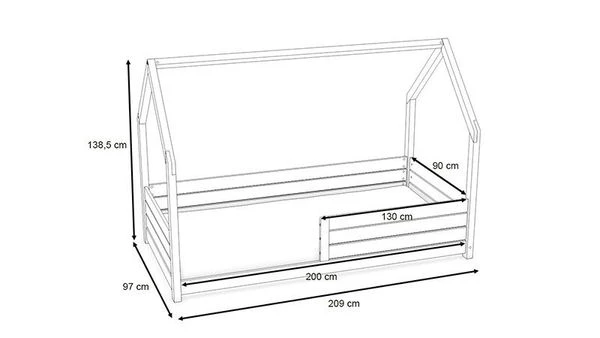 Nature Kid Pepe Hausbett Natur/weiß 90 X 200 Cm 6 Nature Kid Pepe Hausbett Natur/weiß 90 X 200 Cm – Bild 6