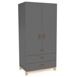 Nature Kid Cory Kinderzimmer Grau 7-teilig Mit Hausbett 90 X 200 Cm Mit Dach -Roba || Pinolino || Träumeland Verkäufe 100174 kleiderschrank catania anthrazit whiteroom 1 2k quadrat 1