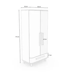 Nature Kid Jugendzimmer Set Milan 3-teilig -Roba || Pinolino || Träumeland Verkäufe 100245 2 tuerer skizze 1 1 2k 2