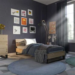 Nature Kid Nico Einzelbett Natur 90 X 200 Cm -Roba || Pinolino || Träumeland Verkäufe 100310 bett nico 90x200 ambiente 01