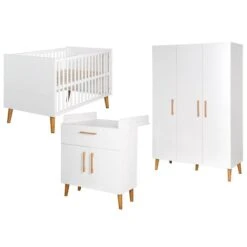 Roba Mick Kinderzimmer Bett, Wickelkommode, Kleiderschrank