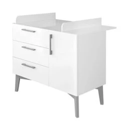 Roba Mika Kinderzimmer 3T Weiß Bett, Wickelkommode, Schrank -Roba || Pinolino || Träumeland Verkäufe 1012829 kinderzimmerset 03 f