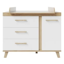 Roba Smile Kinderzimmer 3T Weiß Bett, Wickelkommode, Schrank -Roba || Pinolino || Träumeland Verkäufe 1012847 kinderzimmerset 05 f