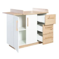 Roba Lion Kinderzimmer 3T Weiß/natur Bett, Wickelkommode, Schrank -Roba || Pinolino || Träumeland Verkäufe 1012848 kinderzimmerset 07 f