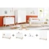 Pinolino Bridge Kinderzimmer Breit Groß - 3T Inkl. Wandregal Weiß/Esche Klar Lackiert