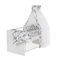 Schardt Jungle Bettset 4- Teilig Mit Bettwäsche, Himmel Und Nestchen