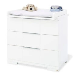 Pinolino Polar Kinderzimmer Breit Groß - 3T Inkl. Wandregal Edelmatt Weiß -Roba || Pinolino || Träumeland Verkäufe 133421b 01