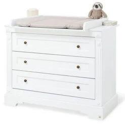 Pinolino Emilia Kinderzimmer Breit Groß 3T Inkl. Wandregal Edelmatt Weiß -Roba || Pinolino || Träumeland Verkäufe 133467b 2 1