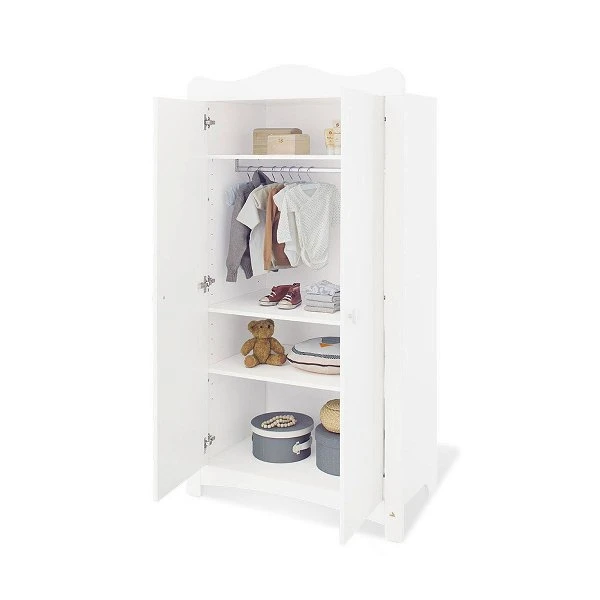 Pinolino Florentina Kleiderschrank 2 Türen Dekor Weiß - Zum Toppreis 2 Pinolino Florentina Kleiderschrank 2 Türen Dekor Weiß - Zum Toppreis – Bild 2