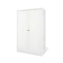 Pinolino Smilla Kleiderschrank 2 Türen Kiefer Massiv, Weiß Lasiert - Zum Toppreis