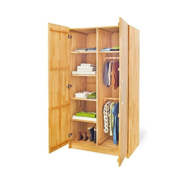 Pinolino Natura Kleiderschrank 2 Türen Buche Massiv, Geölt - Toppreis 2 Pinolino Natura Kleiderschrank 2 Türen Buche Massiv, Geölt - Toppreis – Bild 2