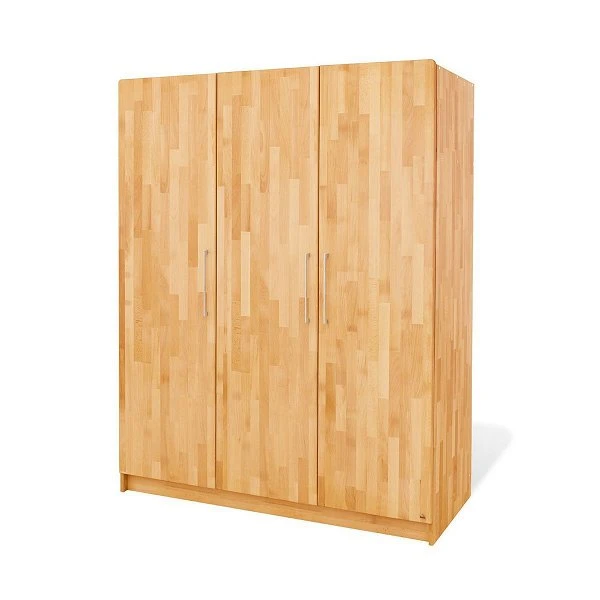 Pinolino Natura Kleiderschrank Groß 3 Türen Buche Massiv, Geölt 1 Pinolino Natura Kleiderschrank Groß 3 Türen Buche Massiv, Geölt