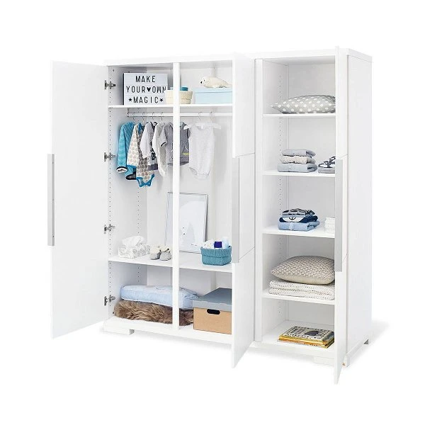 Pinolino Polar Kleiderschrank Groß 3 Türen MDF Weiß Edelmatt | Aktionspreis 2 Pinolino Polar Kleiderschrank Groß 3 Türen MDF Weiß Edelmatt | Aktionspreis – Bild 2