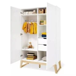 Pinolino Bridge Kinderzimmer Extrabreit - 2T Inkl. Wandregal Weiß/Esche Klar Lackiert -Roba || Pinolino || Träumeland Verkäufe 143466 02 1 1