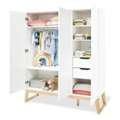 Pinolino Bridge Kinderzimmer Extrabreit - 2T Weiß/Esche Klar Lackiert -Roba || Pinolino || Träumeland Verkäufe 143466g 02 1 1