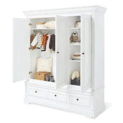 Pinolino Emilia Kinderzimmer Extrabreit Groß 3T Inkl. Wandregal Edelmatt Weiß -Roba || Pinolino || Träumeland Verkäufe 143467g 01 1 1