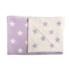Schardt Kuscheldecke Big Star Lila 95x120 Schmusedecke - 100% Baumwolle