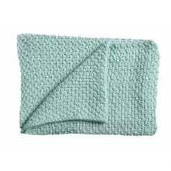 Schardt Strickdecke Mint 75x100 Cm Tagesdecke - 100% Baumwolle