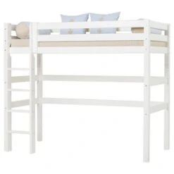 Hoppekids Hochbett ECO Luxury 90x200 Cm Mit Gerader Leiter & Absturzsicherung -Roba || Pinolino || Träumeland Verkäufe 19 30 012 1