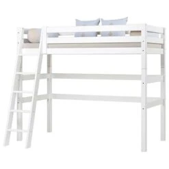 Hoppekids Hochbett ECO Luxury 90x200 Cm Mit Schräger Leiter & Absturzsicherung -Roba || Pinolino || Träumeland Verkäufe 19 31 012 1