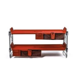 Kid-O-Bunk Campingbett Rot Mit Seitentaschen Etagenbett Von Disc-O-Bed -Roba || Pinolino || Träumeland Verkäufe 19808krd organizerkob red 03