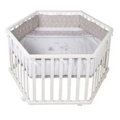 Roba Laufgitter Indibär Weiß 6-eckig