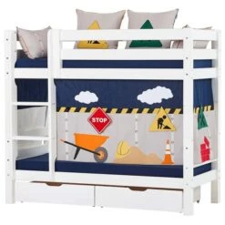 Hoppekids Etagenbett ECO Luxury 70x160 Cm Mit Gerader Leiter & Absturzsicherung -Roba || Pinolino || Träumeland Verkäufe 22 32 005 1