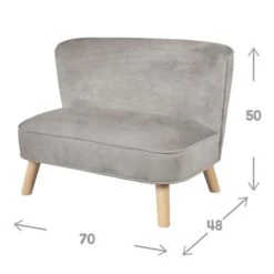 Roba Lil Sofa Set Groß Roba Style Silbergrau Inkl. Kindersofa, Kindersessel & Dekokissen Wolke -Roba || Pinolino || Träumeland Verkäufe 230s07m3 06 1