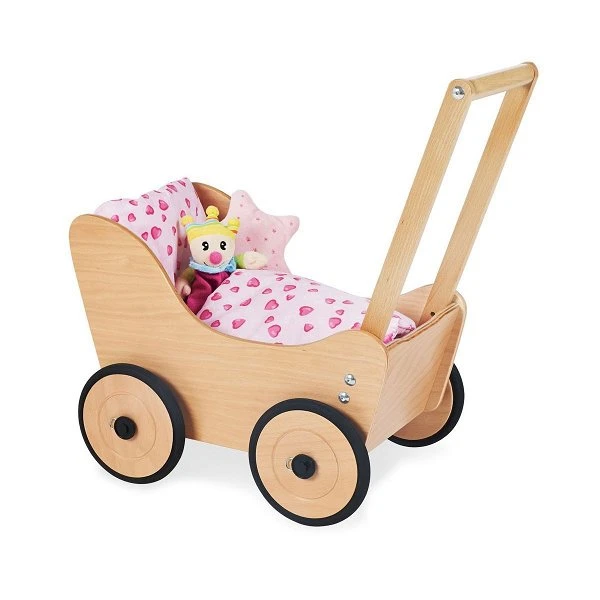 Pinolino Puppenwagen Sarah Natur Lackiert Mit Verstellbaren Schiebegriff Und Bremssystem 1 Pinolino Puppenwagen Sarah Natur Lackiert Mit Verstellbaren Schiebegriff Und Bremssystem