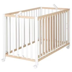 Roba Fold Up Klappbett 60x120 Cm Buche/weiß Zum Toppreis