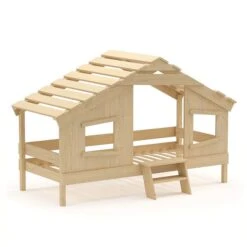 Artkid Cosmo Hausbett Aus Kiefer Natur Liegefläche 90 X 200 Cm -Roba || Pinolino || Träumeland Verkäufe 30092450093 hausbett cosmo whiteroom 1 1 1 2k