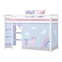 Hoppekids Mittelhohes Bett ECO Dream 90x200 Cm Mit Gerader Leiter | Teilbar -Roba || Pinolino || Träumeland Verkäufe 35 13 011 02 1