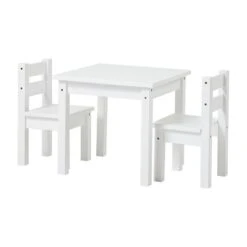 Hoppekids Sitzgruppe Mads Weiß 2 Stühle, 1 Tisch -Roba || Pinolino || Träumeland Verkäufe 36 1026 82 00036 1027 82 000 1