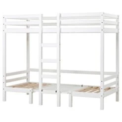 Hoppekids JUMBO Etagenbett ECO Dream 90x200 Cm Nicht Teilbar | Mit Sitzbank & Tisch -Roba || Pinolino || Träumeland Verkäufe 36 1040 82 09a 01 non divisible 1