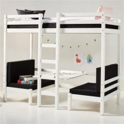Hoppekids JUMBO Etagenbett ECO Dream 90x200 Cm Nicht Teilbar | Mit Sitzbank & Tisch